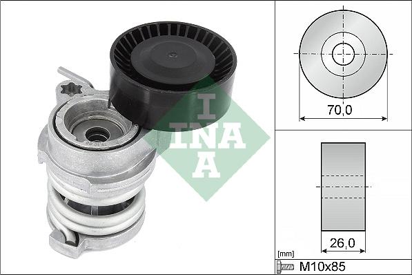 INA 534 0708 10 - Натяжитель, поликлиновый ремень onlydrive.pro