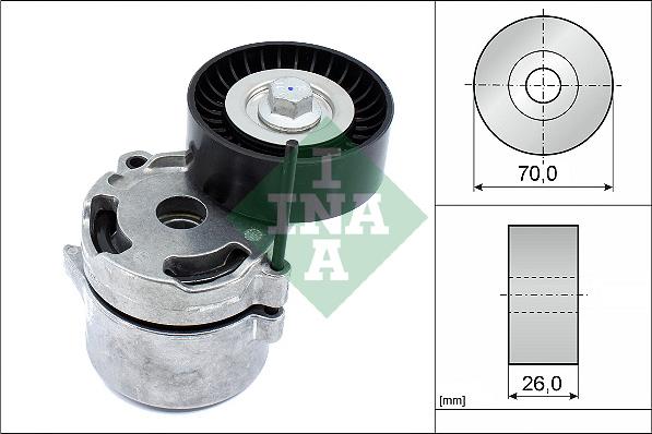 INA 534 0711 10 - Belt Tensioner, v-ribbed belt onlydrive.pro