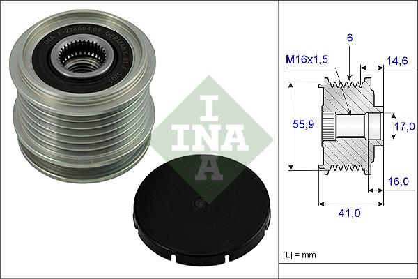 INA 535 0010 10 - Skriemulys, kintamosios srovės generatorius onlydrive.pro