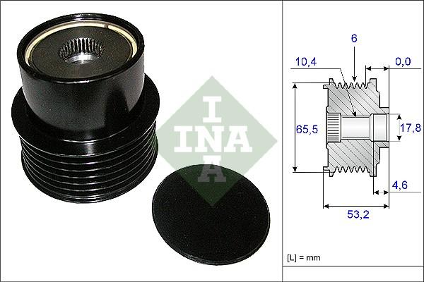 INA 535 0195 10 - Шкив генератора, муфта onlydrive.pro