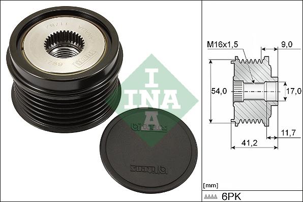 INA 535 0192 10 - Piedziņas skriemelis, Ģenerators onlydrive.pro