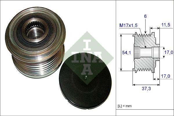 INA 535 0149 10 - Шкив генератора, муфта onlydrive.pro