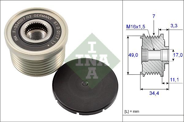 INA 535 0164 10 - Rihmaratas,generaator onlydrive.pro