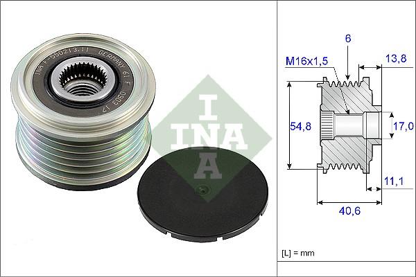 INA 535 0102 10 - Skriemulys, kintamosios srovės generatorius onlydrive.pro