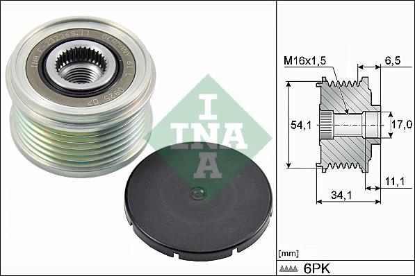 INA 535 0179 10 - Skriemulys, kintamosios srovės generatorius onlydrive.pro