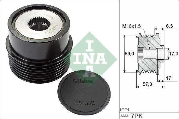 INA 535 0314 10 - Piedziņas skriemelis, Ģenerators onlydrive.pro