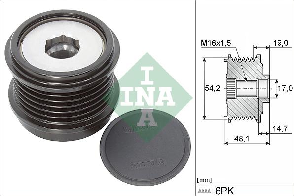 INA 535 0310 10 - Hihnapyörä, laturi onlydrive.pro