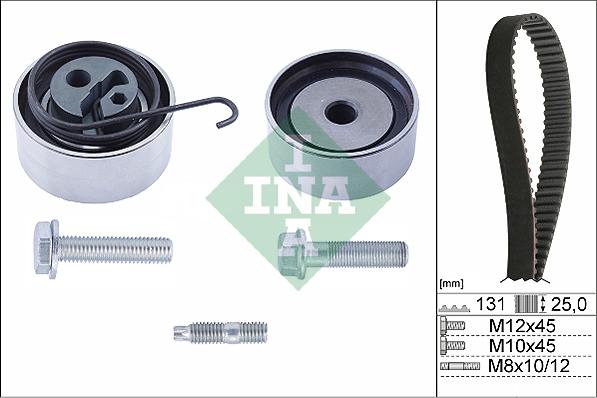 INA 530 0494 10 - Paskirstymo diržo komplektas onlydrive.pro