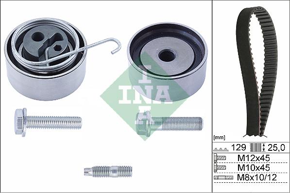 INA 530 0491 10 - Hammasrihma komplekt onlydrive.pro