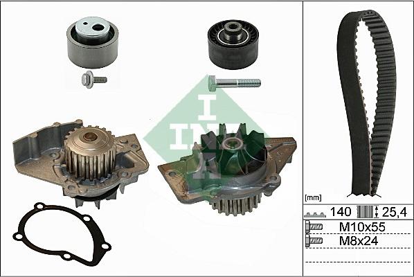 INA 530 0440 30 - Водяной насос + комплект зубчатого ремня ГРМ onlydrive.pro