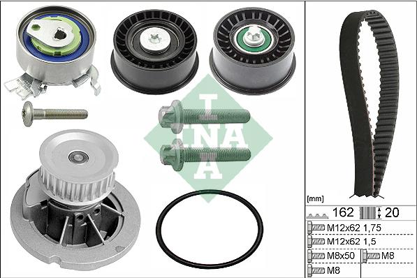 INA 530 0441 30 - Water Pump & Timing Belt Set onlydrive.pro