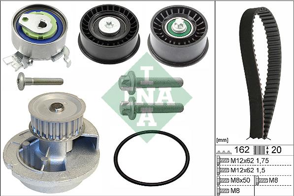 INA 530 0441 31 - Water Pump & Timing Belt Set onlydrive.pro