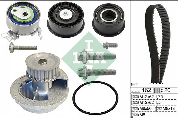 INA 530 0443 31 - Water Pump & Timing Belt Set onlydrive.pro