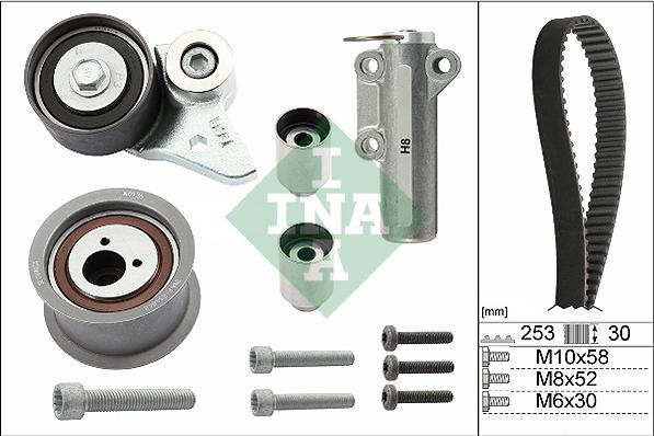 INA 530 0452 10 - Zobsiksnas komplekts onlydrive.pro