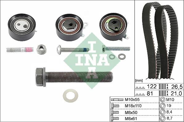 INA 530 0484 10 - Zobsiksnas komplekts onlydrive.pro