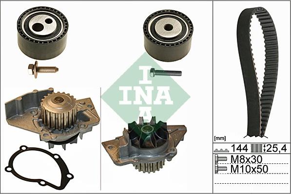 INA 530 0474 30 - Водяной насос + комплект зубчатого ремня ГРМ onlydrive.pro