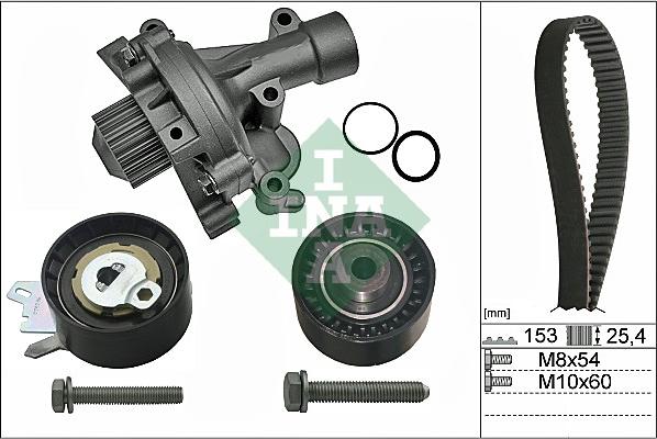 INA 530 0471 30 - Water Pump & Timing Belt Set onlydrive.pro