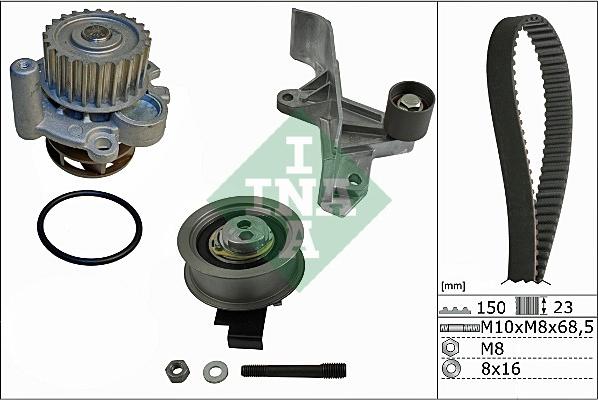 INA 530 0546 30 - Ūdenssūknis + Zobsiksnas komplekts onlydrive.pro