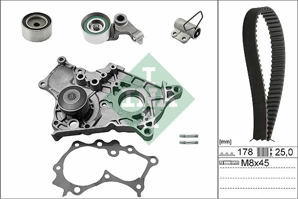 INA 530 0543 30 - Water Pump & Timing Belt Set onlydrive.pro