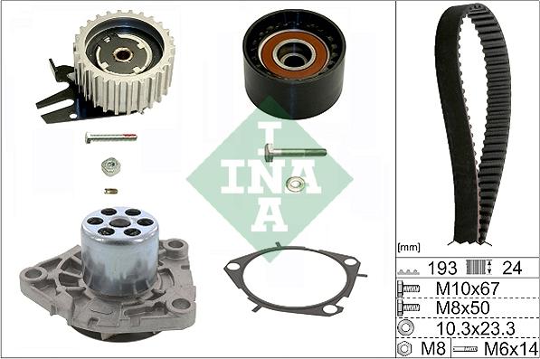 INA 530 0561 30 - Water Pump & Timing Belt Set onlydrive.pro