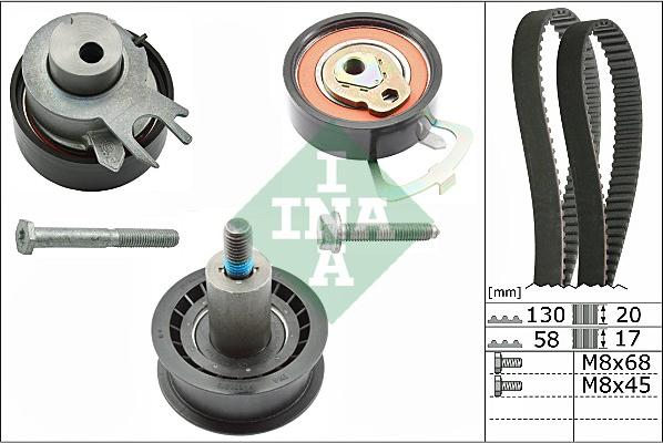 INA 530 0538 10 - Zobsiksnas komplekts onlydrive.pro