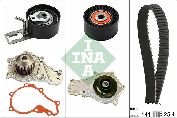INA 530 0578 30 - Water Pump & Timing Belt Set onlydrive.pro