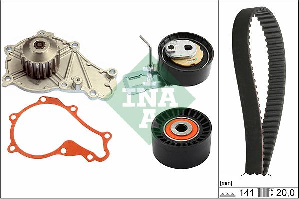 INA 530 0698 30 - Water Pump & Timing Belt Set onlydrive.pro