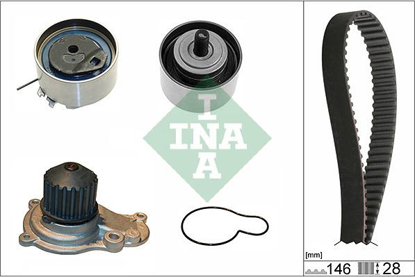 INA 530 0641 30 - Veepump + hammasrihmakomplekt onlydrive.pro