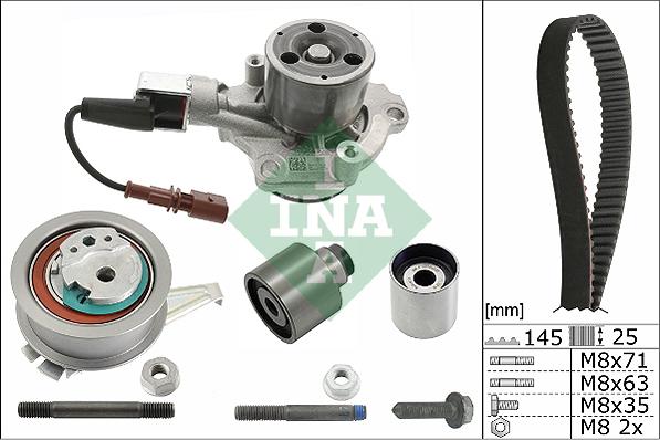 INA 530 0650 30 - Ūdenssūknis + Zobsiksnas komplekts onlydrive.pro