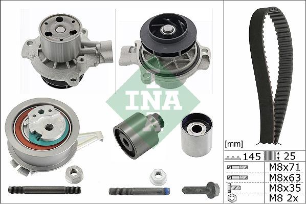 INA 530 0650 31 - Water Pump & Timing Belt Set onlydrive.pro