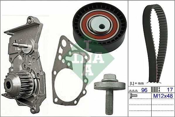 INA 530 0604 30 - Water Pump & Timing Belt Set onlydrive.pro