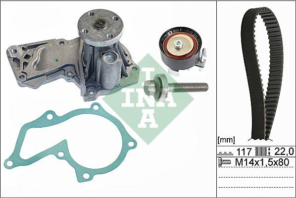 INA 530 0605 30 - Water Pump & Timing Belt Set onlydrive.pro