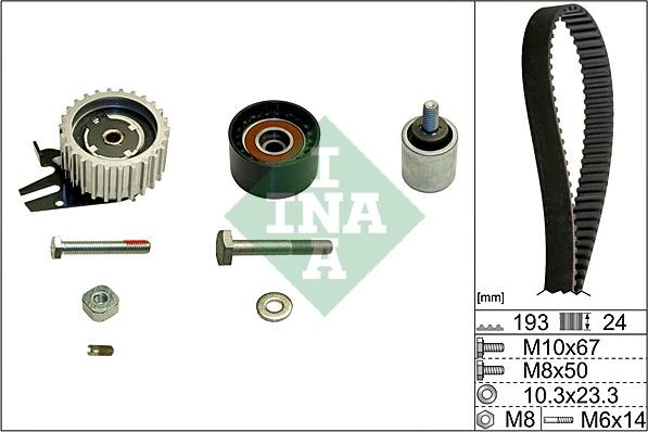 INA 530 0619 10 - Zobsiksnas komplekts onlydrive.pro