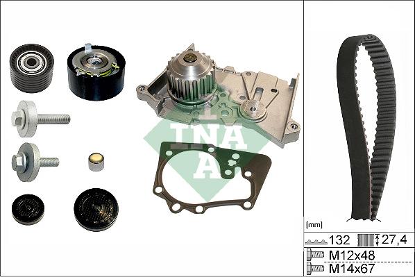 INA 530 0639 30 - Водяной насос + комплект зубчатого ремня ГРМ onlydrive.pro