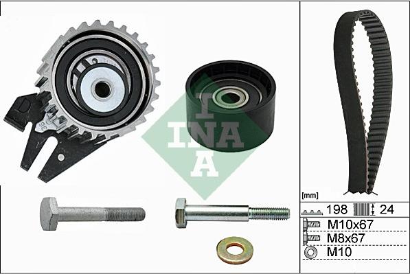 INA 530 0626 10 - Комплект зубчатого ремня ГРМ onlydrive.pro