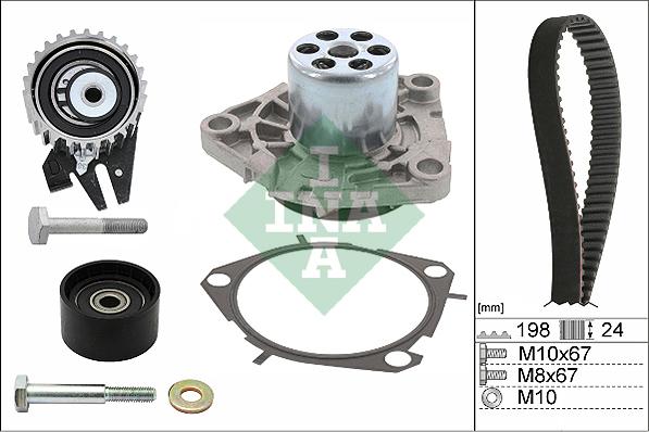 INA 530 0626 30 - Water Pump & Timing Belt Set onlydrive.pro