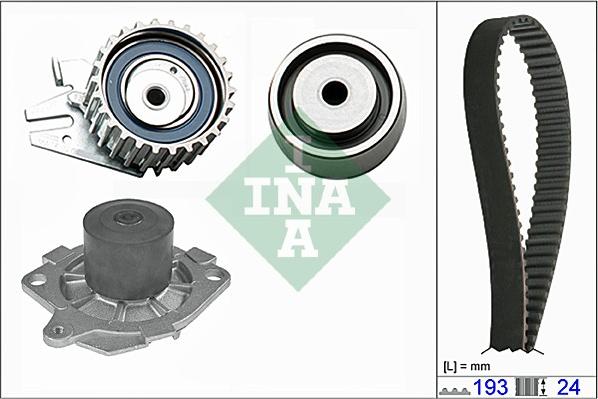 INA 530 0621 30 - Vesipumppu + jakohihnasarja onlydrive.pro