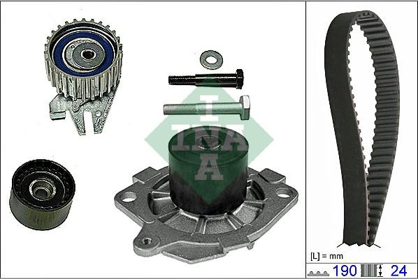 INA 530 0622 30 - Vesipumppu + jakohihnasarja onlydrive.pro