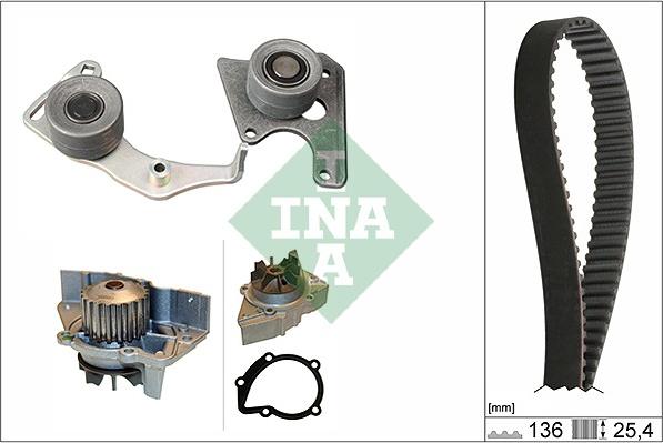 INA 530 0096 31 - Ūdenssūknis + Zobsiksnas komplekts onlydrive.pro