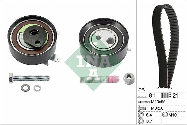 INA 530 0062 10 - Комплект зубчатого ремня ГРМ onlydrive.pro