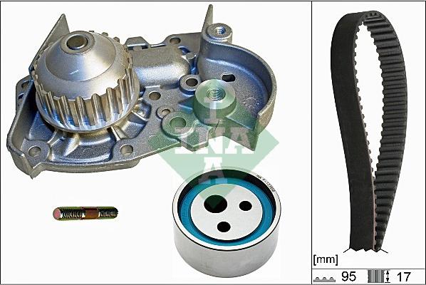 INA 530 0018 31 - Water Pump & Timing Belt Set onlydrive.pro