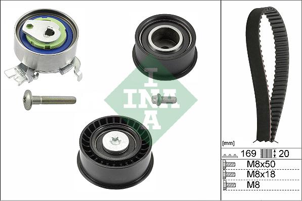 INA 530 0078 10 - Комплект зубчатого ремня ГРМ onlydrive.pro