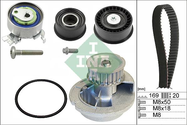 INA 530 0078 31 - Vesipumppu + jakohihnasarja onlydrive.pro