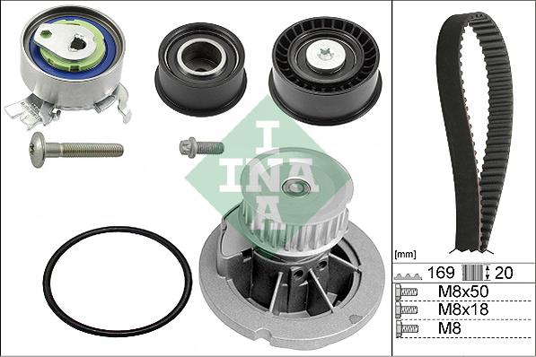 INA 530 0078 32 - Water Pump & Timing Belt Set onlydrive.pro