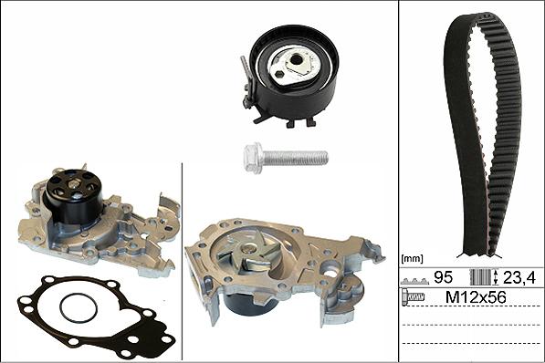 INA 530 0195 30 - Водяной насос + комплект зубчатого ремня ГРМ onlydrive.pro