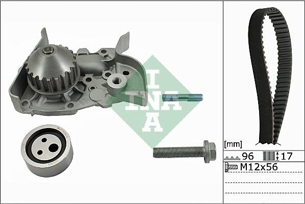 INA 530 0191 30 - Water Pump & Timing Belt Set onlydrive.pro