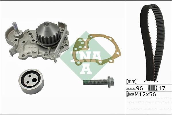 INA 530 0191 31 - Водяной насос + комплект зубчатого ремня ГРМ onlydrive.pro