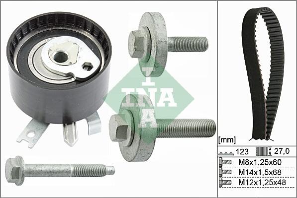 INA 530 0197 10 - Комплект зубчатого ремня ГРМ onlydrive.pro