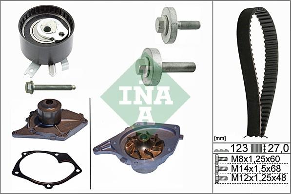 INA 530 0197 30 - Water Pump & Timing Belt Set onlydrive.pro