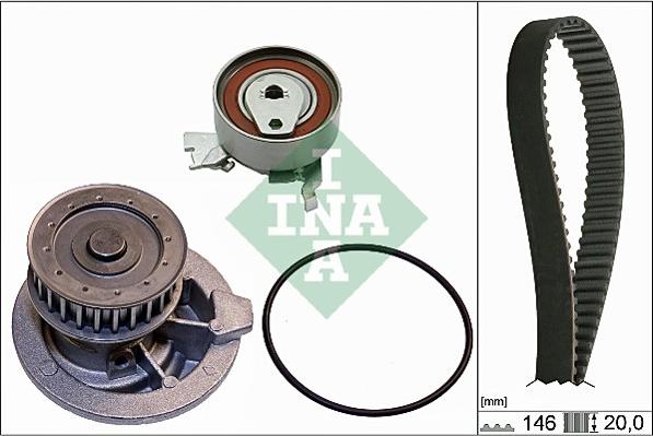 INA 530 0147 30 - Water Pump & Timing Belt Set onlydrive.pro